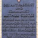 Gedenktafel Schönhauser Allee 39 (Prenzl) Arthur Sodtke